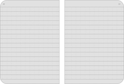 Rite in the Rain Mini Stapled Notebook, Weatherproof, 3.25" x 4.625", Orange Cover, Universal Pattern, 3 Pack (No.