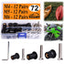 36 Pairs M4 M5 M6 Neoprene Well Nuts with Stainless Steel Screw M5 Rubber Well Nuts Kayak Brass Copper Bolts Well Nut Kit for Kayak Motorcycle Boat Marine Windscreen Accessories (M4 M5 M6)