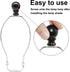 Waziaqoc 2 Pack Black Aluminum Lamp Finial - Decorative Knob Finials for Lamp Harp Holder, Universal Fit Table Lamps