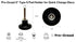 Pro-Graad 2" 1/4" Type S Pad Holder for Quick Change Discs, Shank, Type II, TS, S-Type Holder Quick Change Mandrel