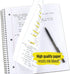 Five Star Spiral Notebook, 1 Subject, College Ruled, 100 Sheets, 11" x 8-1/2", Teal (72051)