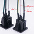 weideer 3Pcs 3 Pins US Power Socket Plug Panel, 15A 125V AC Panel Mount Outlet with 18AWG Connection