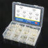 Glaks 150Pcs Nylon Round Spacer Assortment Kit, 10 Sizes, OD 11mm ID 6.2mm for M6 Screws, Nylon Standoff