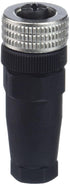 XZCC12FDM40B Female Connector, Straight, M12, 4 Pins, PG 7 Cable Gland