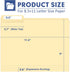 PANDRI 170 Pack File Folder, 1/3 Cut Tab, Letter Size, Manila Filing Folder for Office School Business