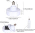 SADOVC 2 Pack E12 Bulb E12 Bulbs Mini Battery Light Blub for Lamp,Battery Operated Light with Remote,Small Screw