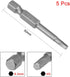 uxcell 5 Pcs H3 Magnetic Hex Head Screwdriver Bits, 1/4 Inch Hex Shank, 2-inch Length S2 Power Tools