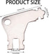 Gosknor 12pcs Paper Towel Dispenser Key for Georgia Pacific, Iron Tissue Dispenser Key Replacement Toilet Paper Holder