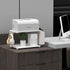 VEDECASA 2 Tier Modern White Wooden Under Desk Printer Stand with Storage Bag for Home Office
