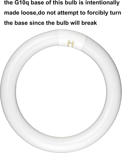 FC9T9 9 inch Bulbs T9 30W, FCL30 30 Bulb 6500K, G10q 4 2 Pack CHKADAWA Circline Light Circular Fluorescent Lamp Round