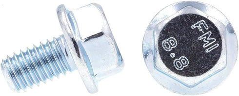 Prime-Line 9089354 Flange Bolts, Class 8.8 Metric, M6-1.0 x 10MM, Zinc Plated Steel, 25 Pack