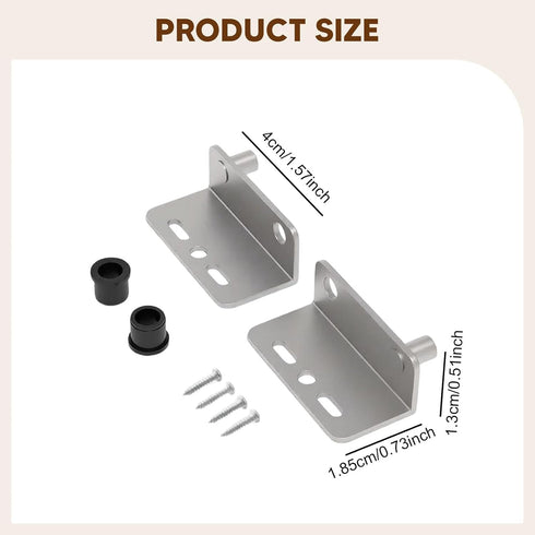Generic 2 Pieces Shelf Corner Bracket Heavy Duty L Bracket Metal Corner Brace Stainless Steel Angle Bracket with Pre