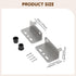 Generic 2 Pieces Shelf Corner Bracket Heavy Duty L Bracket Metal Corner Brace Stainless Steel Angle Bracket with Pre