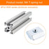 uxcell 10Pcs M4 T Nut Tee Sliding Slot Nuts, Nickel Plated Fastener for Aluminum Extrusion Profile 4040 Series