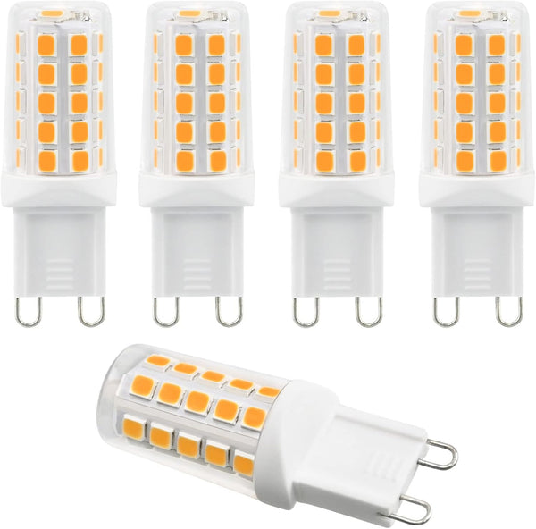 KAPATA G9 LED Bulb, Dimmable 40W T4 G9 Bulb Halogen Equivalent, Soft White