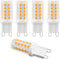 KAPATA G9 LED Bulb, Dimmable 40W T4 G9 Bulb Halogen Equivalent, Soft White