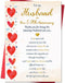 Beixian Romantic 50th Anniversary Card for Husband, Funny 50 Year Anniversary Card Gifts
