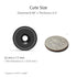 Neodymium Round Black Base Cup Magnets 40 lbs Pulling Force 0.98"(25mm) Pack of 10 with Countersunk Hole, Mounting