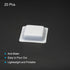 PATIKIL Square-Shaped Weigh Boats, 20 Pack Plastic 7mL Small Disposable Powder Dispenser for Weighing