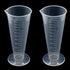 YXQ 2 Pcs 100mL Plastic Graduated Measuring Cup, Capacity Beaker, Cone Shape Round Base for Labs Kitchen Clear