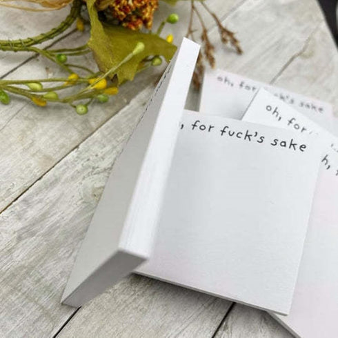 Funny Sticky Note What The F*cks, Novelty Notepads, Funny Sassy Rude Desk Accessory Gifts for Friends