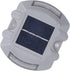 IP68, Solar Deck Light with Reflective Flashing, Waterproof Aluminum Alloy, Silver - Long Lasting Battery, Smart Sun