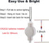 30 Pack 36 Paper Lantern Lights Battery Operated Warm White Hanging LED Lights Super Bright Easy Use Decorative