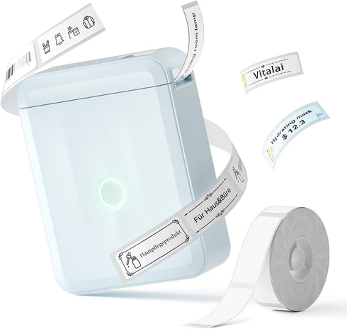 NIIMBOT Label Maker Bluetooth Printer, Portable Label Maker for Household Organization, Quick Home Use, Blue