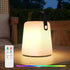uuffoo Table Lamp Lantern Outdoor Portable Warm White RGB USB Charging Cordless