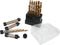 Performance Tool W9012: 63pc Titanium Drill Bit Set for Various Drilling Applications.