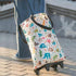 Vdaxvme Sturdy Portable Grocery Cart Bag Spacious Waterproof Shopping Bag with Wheels For Household And Outdoor Use