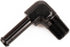 1/4" NPT Male to 3/8" Hose Barb Fitting Adapter - 90 Degree Aluminum Black for 6AN Push on Hose