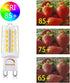 G9 LED Bulb Dimmable 4W, 4000K Natural Daylight White, 450Lm, 120V AC, CRI>85, Ceramic Bi Pin Base, 5 Pack