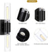 21" Mirror,2-Light E26 T10 Bulbs(Excluded) Matte Black Bathroom Light Fixtures Over Bathroom Vanity Lights Above