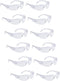 ROAR Men's Flexible Safety Glasses, Clear, 12 Pairs Per Box, ANSI Z87+ Certified, Impact Resistant