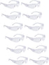 ROAR Men's Flexible Safety Glasses, Clear, 12 Pairs Per Box, ANSI Z87+ Certified, Impact Resistant