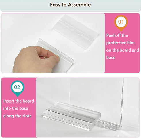 DBYANAN 2PCS Removable Monitor Memo Board Sticky Note Holder for Computer Screen Clear Message Board for Office Desk