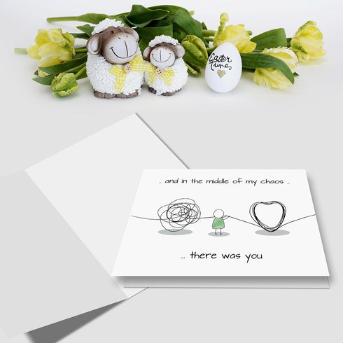 Nchigedy Funny Appreciation Card for Him Her, Cute Thank You Card for Friend Husband Wife, Adorable Friendship Cards