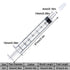 3 ml Pack 30 Syringe Without Needle, Syringe for Liquid with Cap, Oral, Scientific Labs, Measurement