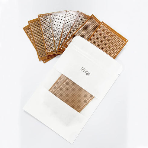 HiLetgo 20pcs Solder Finished Prototype PCB for DIY Circuit Board Breadboard, 5x7cm