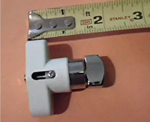 White HV Thumb Turn Lock Kit for Hurricane Shutters