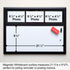 Ultimate Office Magnetic Whiteboard 24 x 18 Memo Board PLUS, 3 Photo Frames, Marker & Magnetic Eraser