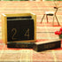 Juegoal Wooden Perpetual Calendar, Daily Block Calendar Office Desk Accessories (Black)
