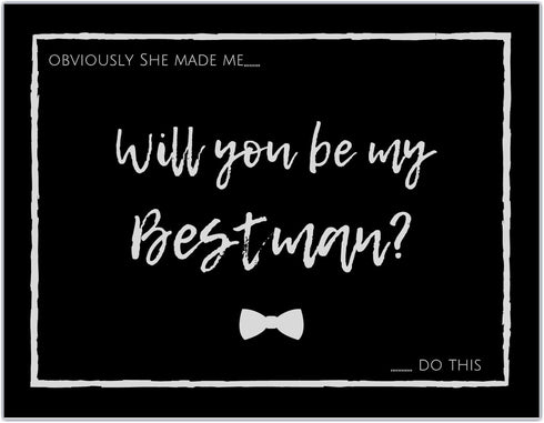 Elcer Will You Be My Groomsman? Proposal Cards with Envelopes, 10 Pack for Wedding Party