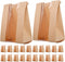 ARTSEWPLY 100pcs Kraft Paper Bread Bags with Window, 250g Baking Sandwich Pouches for