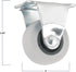 TPR Rubber Caster Wheel, 2-Inch, 90 lb Load Capacity, Non-Marking for Institutional Applications