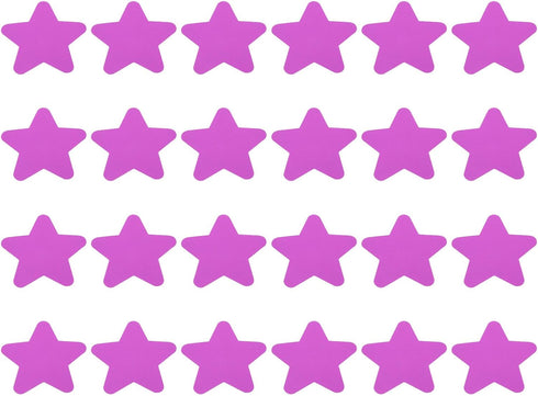 PATIKIL 3.9 x 3.9" Star Carpet Spot, 24Pcs Waterproof Floor Spot Marker Decoration for Classroom, Pink