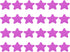 PATIKIL 3.9 x 3.9" Star Carpet Spot, 24Pcs Waterproof Floor Spot Marker Decoration for Classroom, Pink