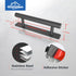 HOMOTEK 4 Pack Self-Adhesive Sliding Closet Door Handles, Instant Self-Stick Cabinet Drawer Handles, Stick-On Kitchen