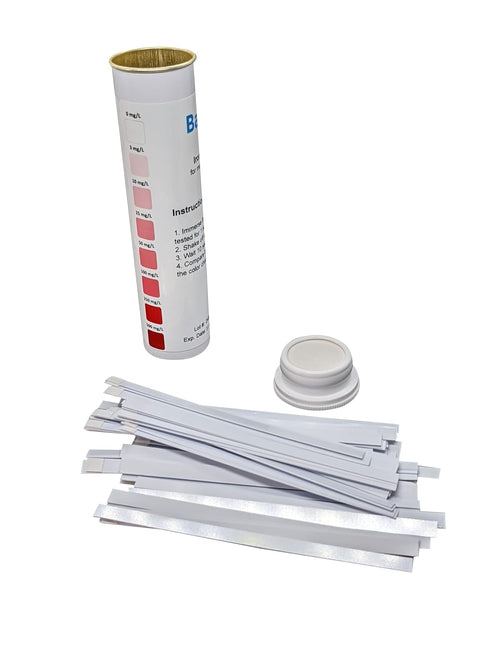 Iron Test Strip 0-500 PPM Aqueous Fe2+ (Ferrous) Iron, 50 Strips